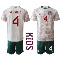 Billiga Mexiko Edson Alvarez #4 Barnkläder Borta fotbollskläder till baby VM 2022 Kortärmad (+ Korta byxor)